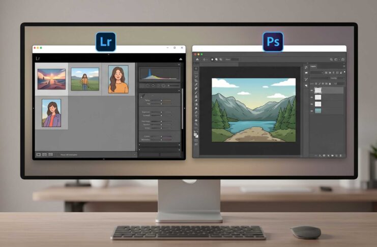 Lightroom กับ Photoshop ต่างกันยังไง เหมาะกับใครบ้าง (2026)